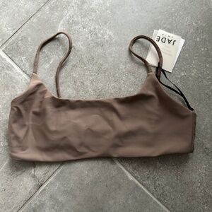 Jade Swim Muse Scoop Top in Nude Size XS